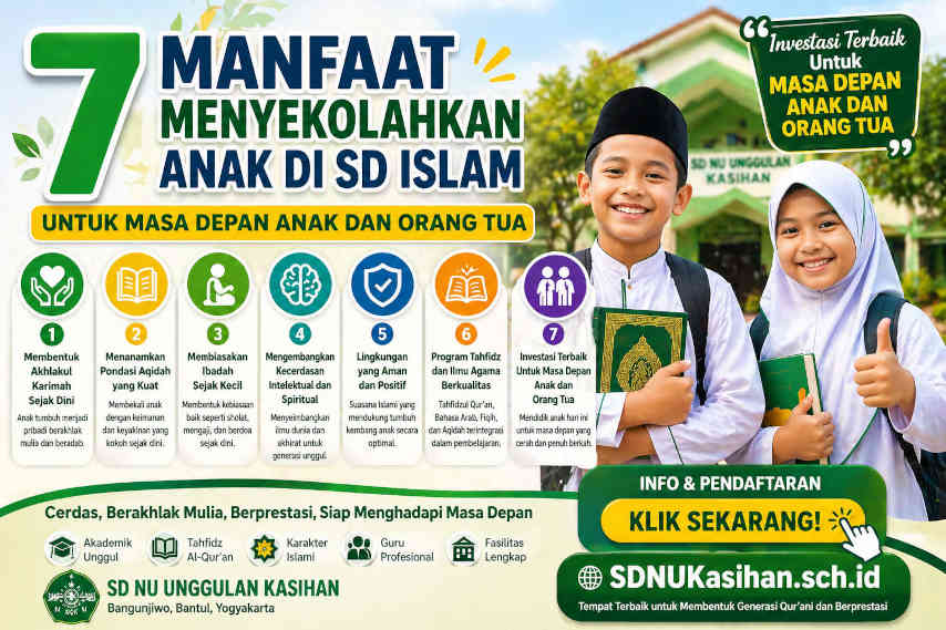 7 Manfaat Menyekolahkan Anak di SD Islam untuk Masa Depan Anak dan Orang Tua