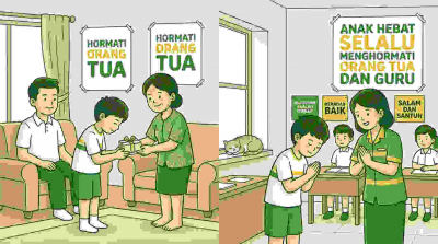 Anak Hebat Selalu Menghormati Orang Tua dan Guru